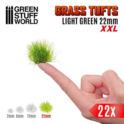 Grass TUFTS XXL - 22mm self-adhesive - LIGHT GREEN - Green Stuff World