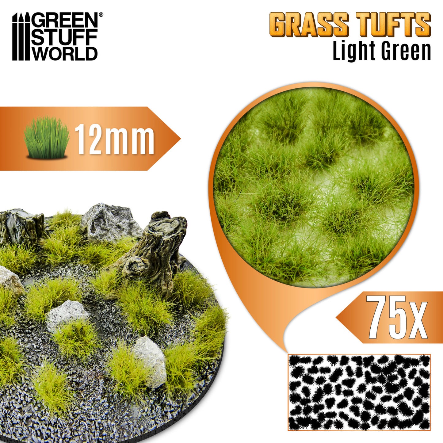 Grass tuft 12mm