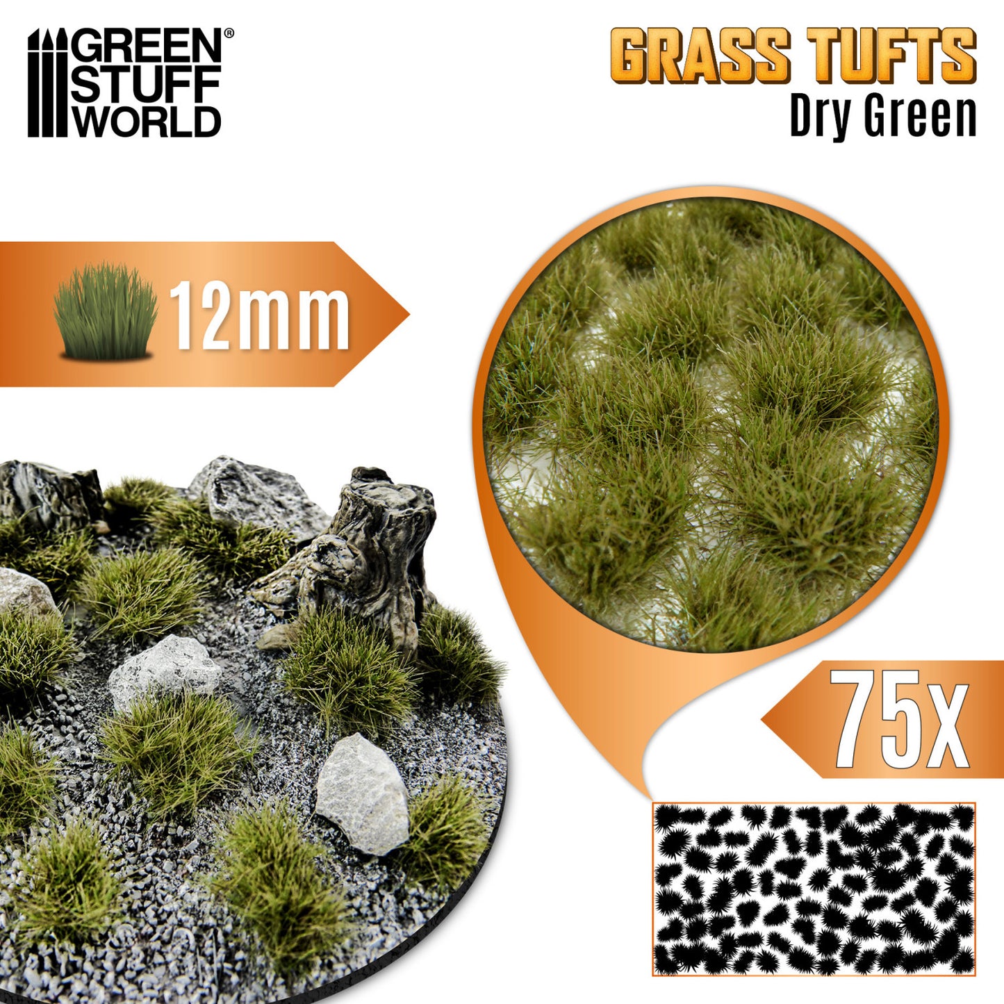 Grass tuft 12mm