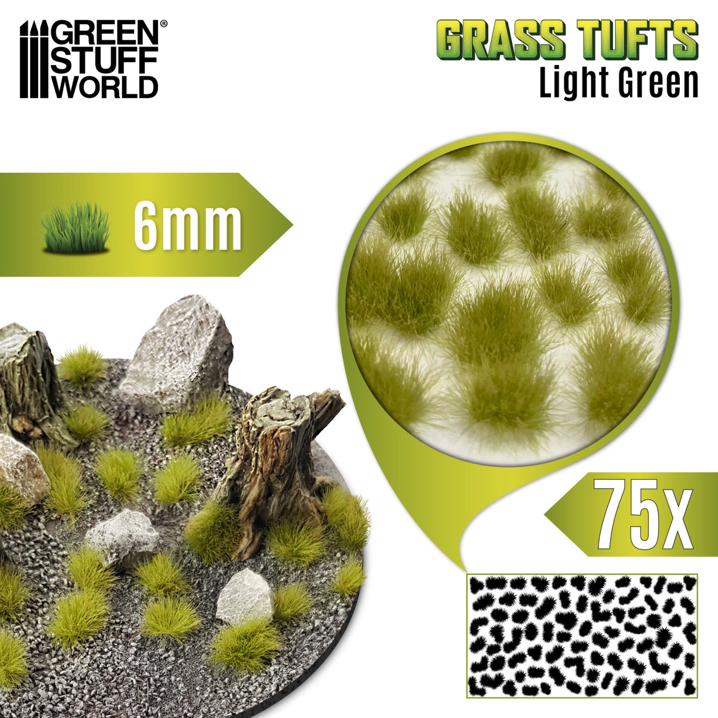 Grass tuft 6mm
