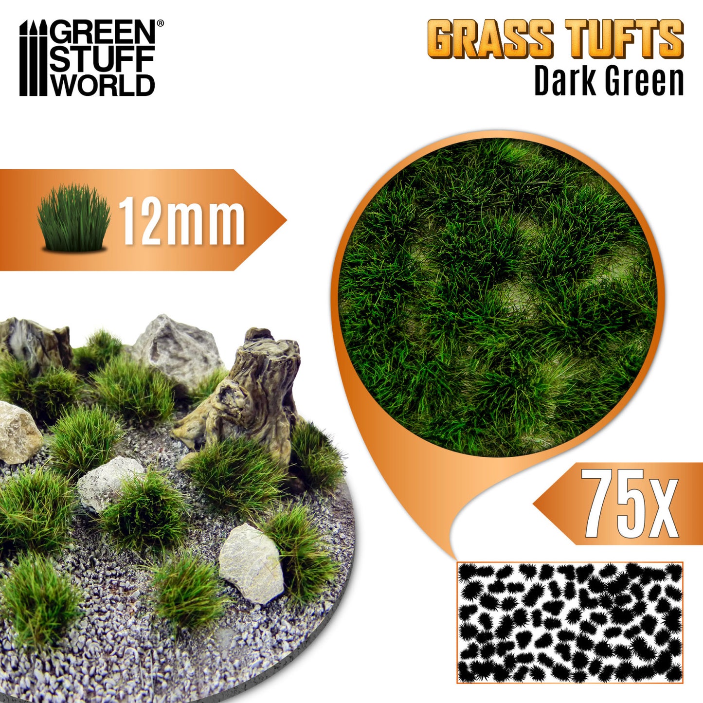 Grass tuft 12mm
