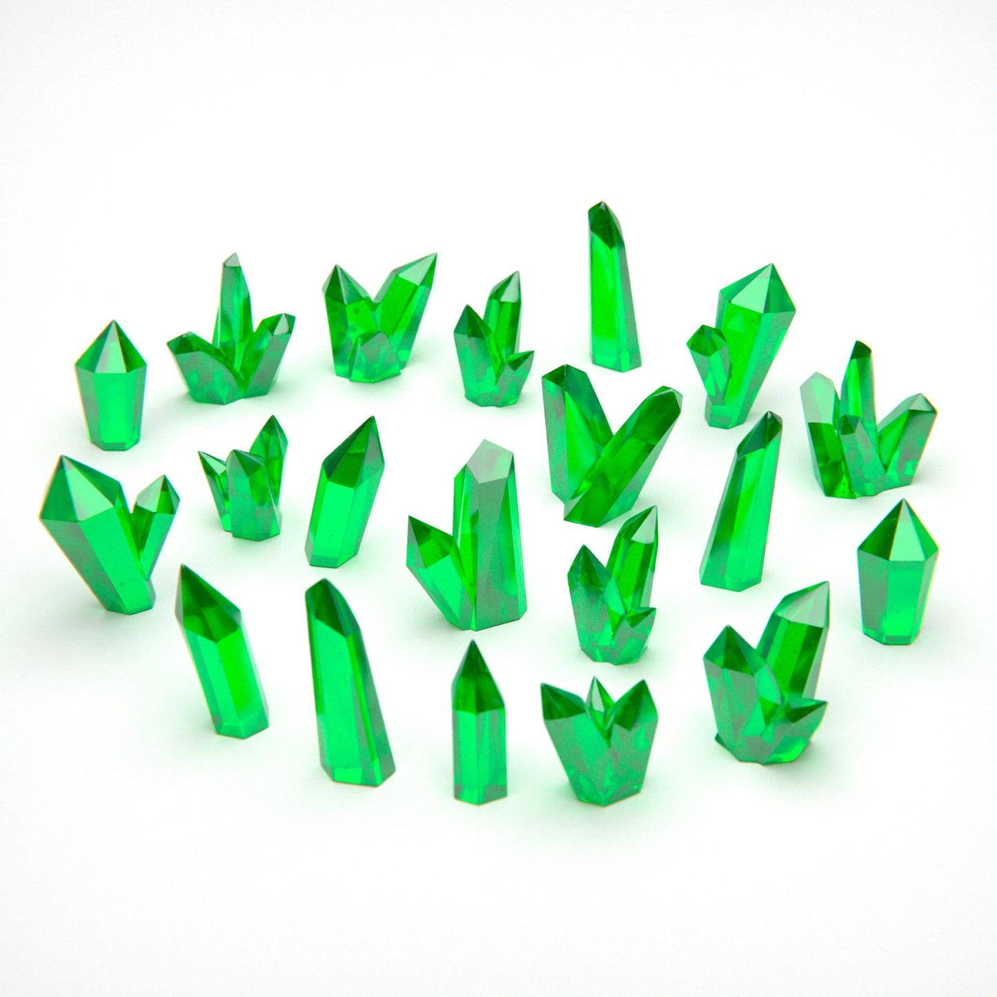 Resin Bits - Large Crystals (20) - vælg farven