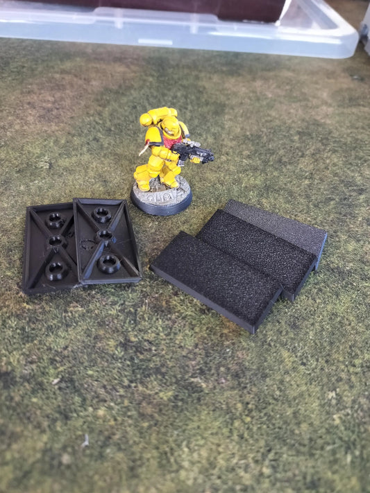 3D Printed Blank Bases – Rectangle 25x50mm