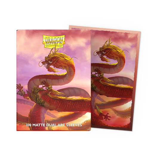 Dragon Shield 100 Matte Dual Art Sleeves - Wood Dragon 2024
