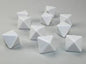 Chessex - Bag of 10 d8 White Blank Opaque Polyhedral Dice