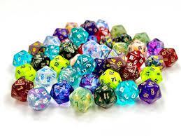 Assorted mini D20