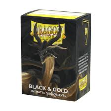 Dragon Shield - 100 Dual Mattte - Black & Gold
