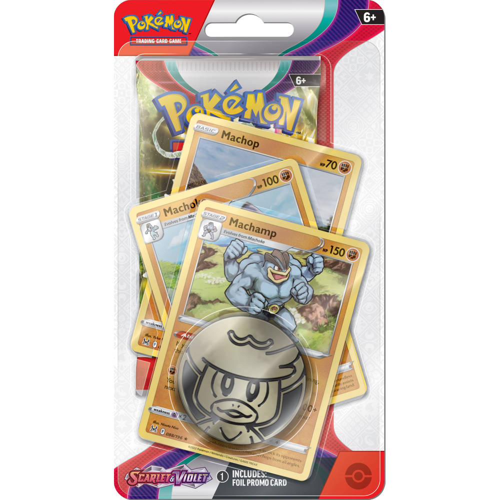 Scarlet & Violet: Macchamp Checklane Blister - Pokemon: Trading Card Game