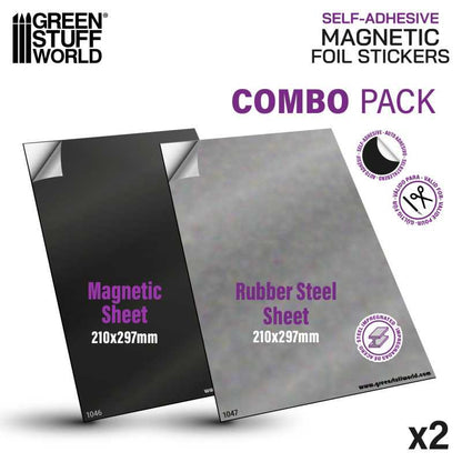 Magnetic Sheet COMBO - Self Adhesive - Green Stuff World