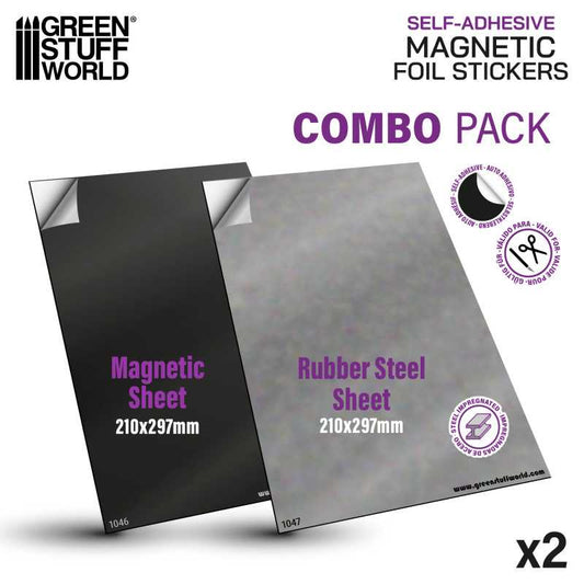 Magnetic Sheet COMBO - Self Adhesive - Green Stuff World
