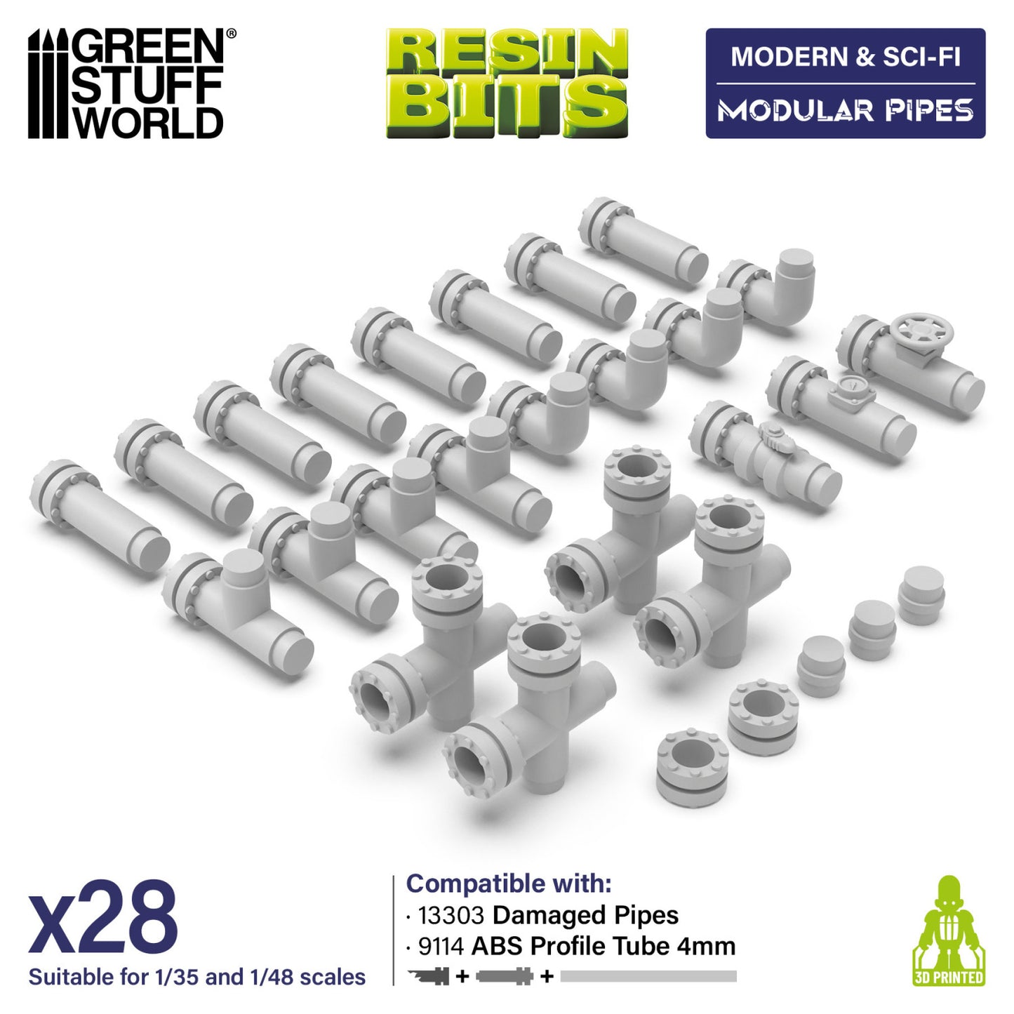 Resin Bits - pipes