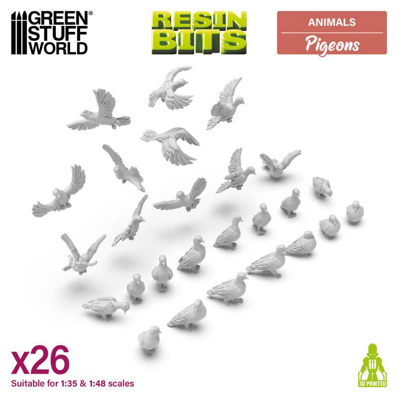 Pigeons 1:48-1:35 - Green Stuff World