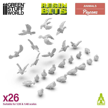 Pigeons 1:48-1:35 - Green Stuff World