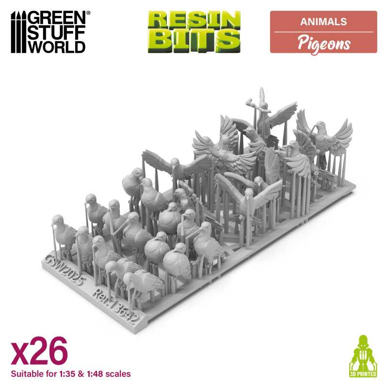 Pigeons 1:48-1:35 - Green Stuff World