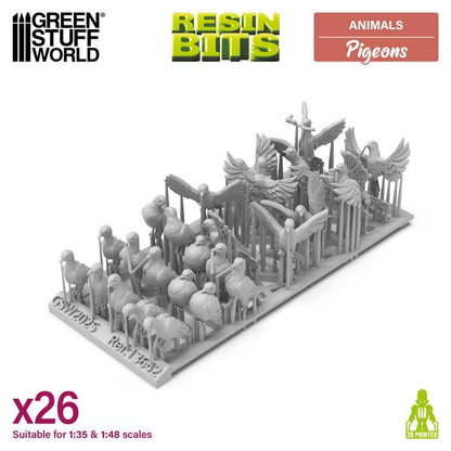 Pigeons 1:48-1:35 - Green Stuff World
