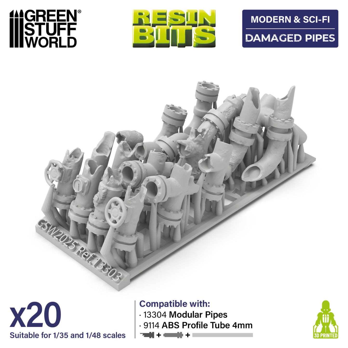 Resin Bits - pipes