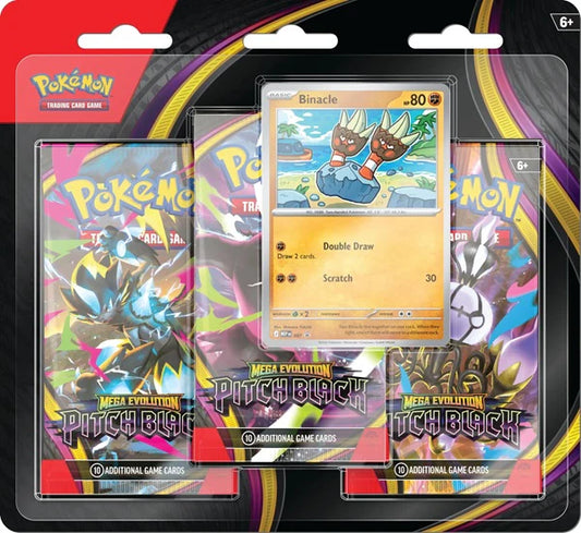 Pokémon TCG: Pitch Black 3-Pack Blister - Binacle