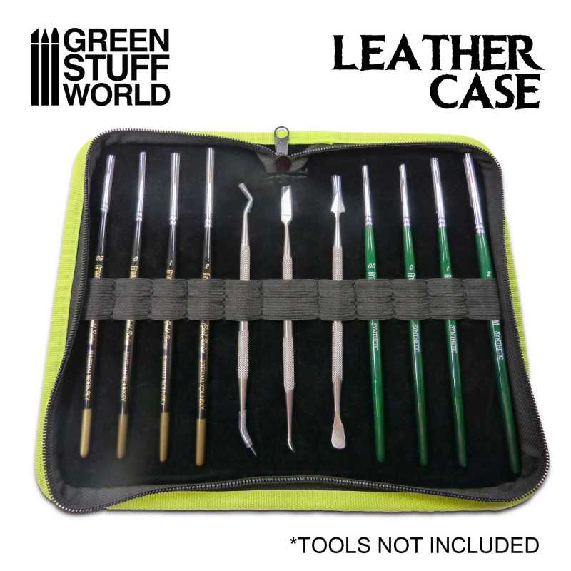 Premium Leather Case for Tools and Brushes - Green stuff World