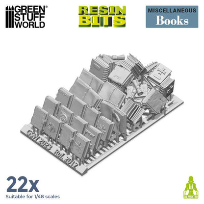Resin Books- 3D printed set - Green Stuff World