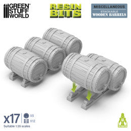 Resin Bits - Wooden Barrels (More Variants)