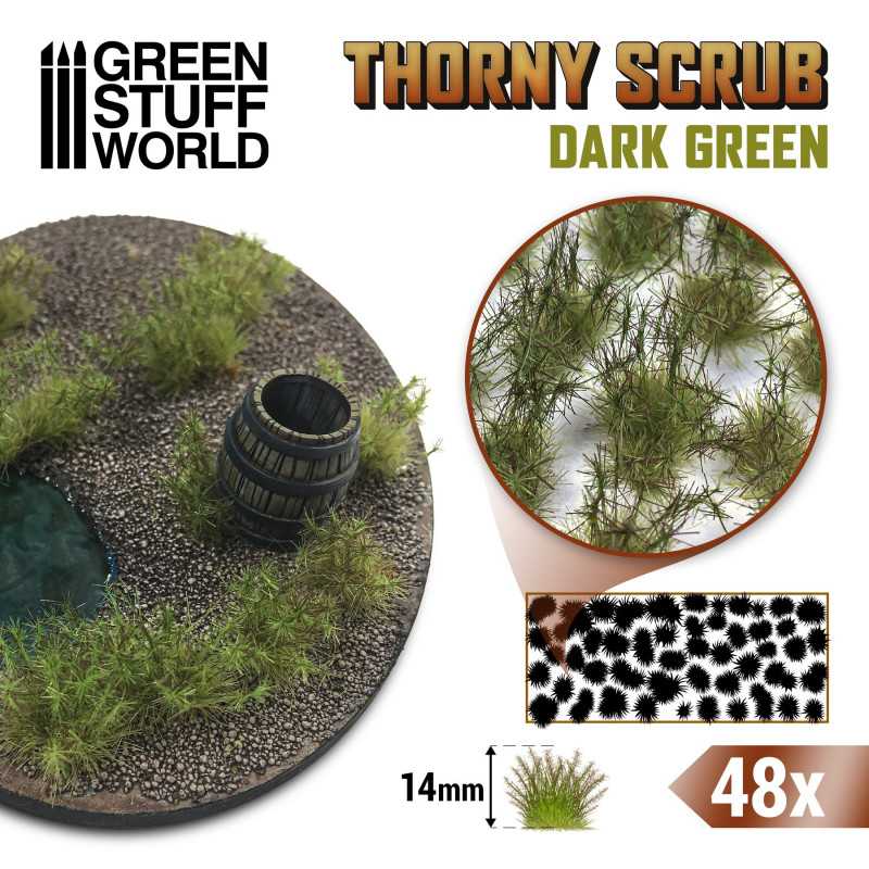 DARK GREEN - Thorny Scrubs - Green Stuff World