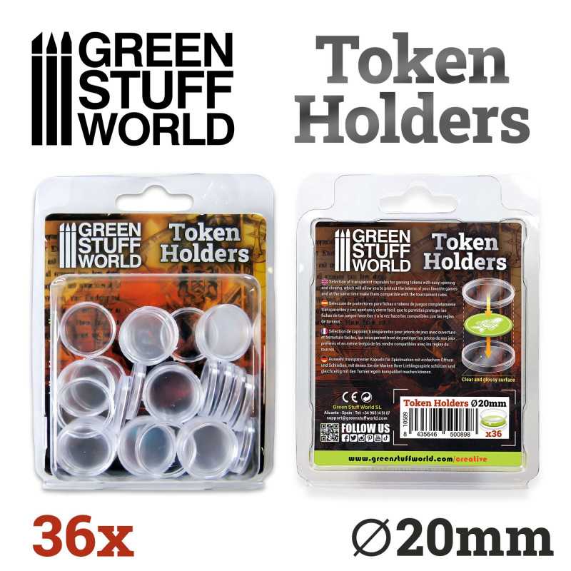 Token Holders 20mm (x36) - Green Stuff World