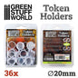 Token Holders 20mm (x36) - Green Stuff World