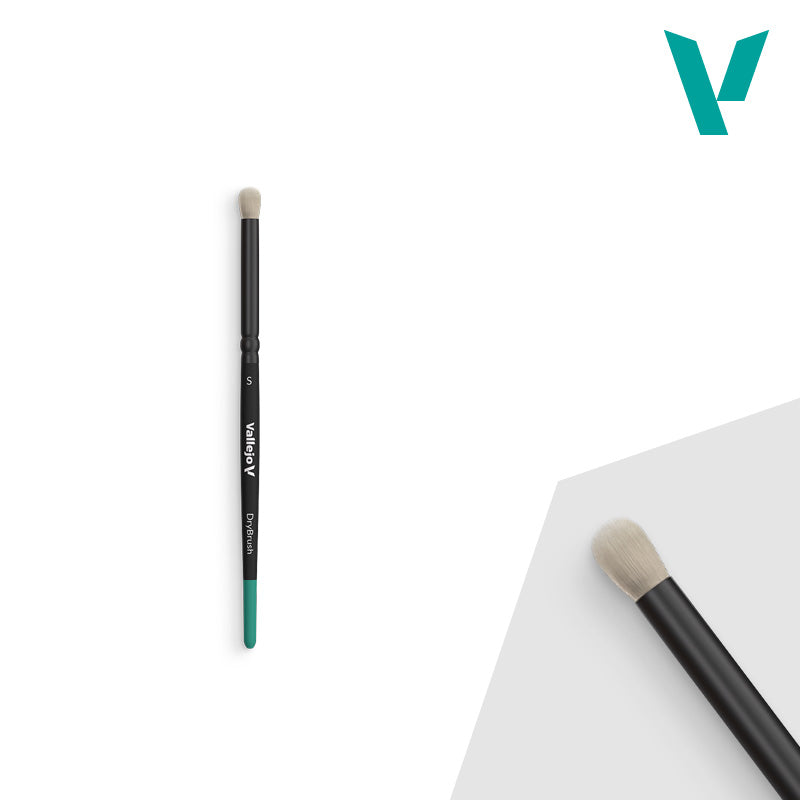 Dry Brush - Small Brush - Round Natural Hair - Vallejo