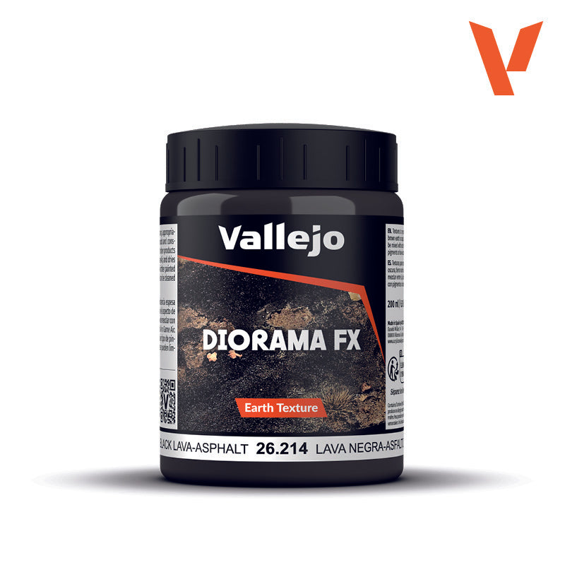 Diorama FX Black Lava-Asphalt - Vallejo - 200 ML