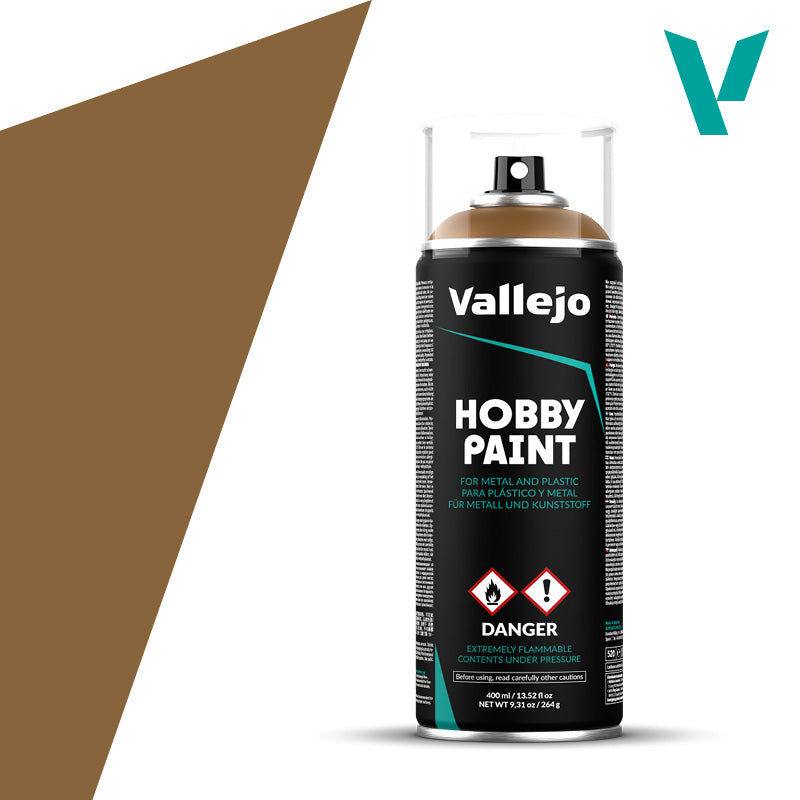 Vallejo Hobby Paint Spray - Leather Brown