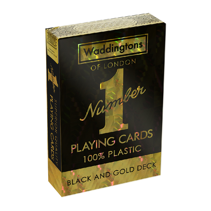 No 1 Playing Cards - Waddingtons - Black & Gold