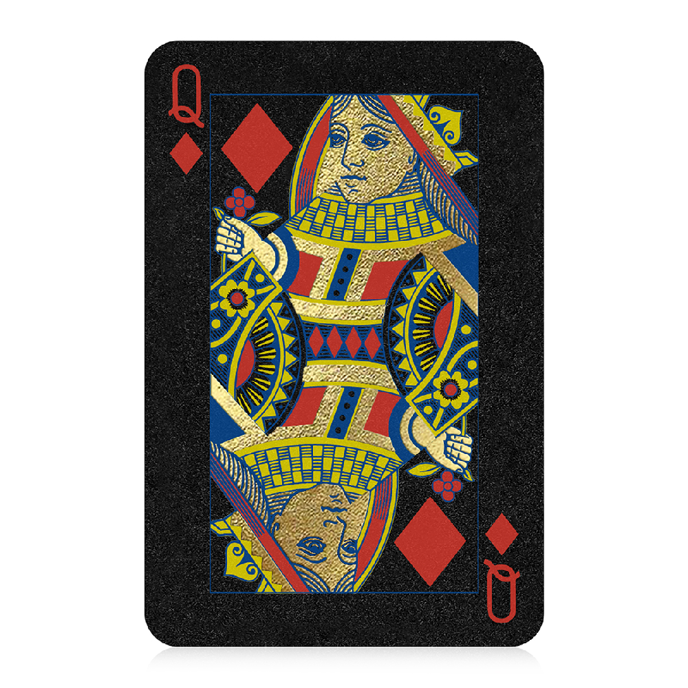 No 1 Playing Cards - Waddingtons - Black & Gold
