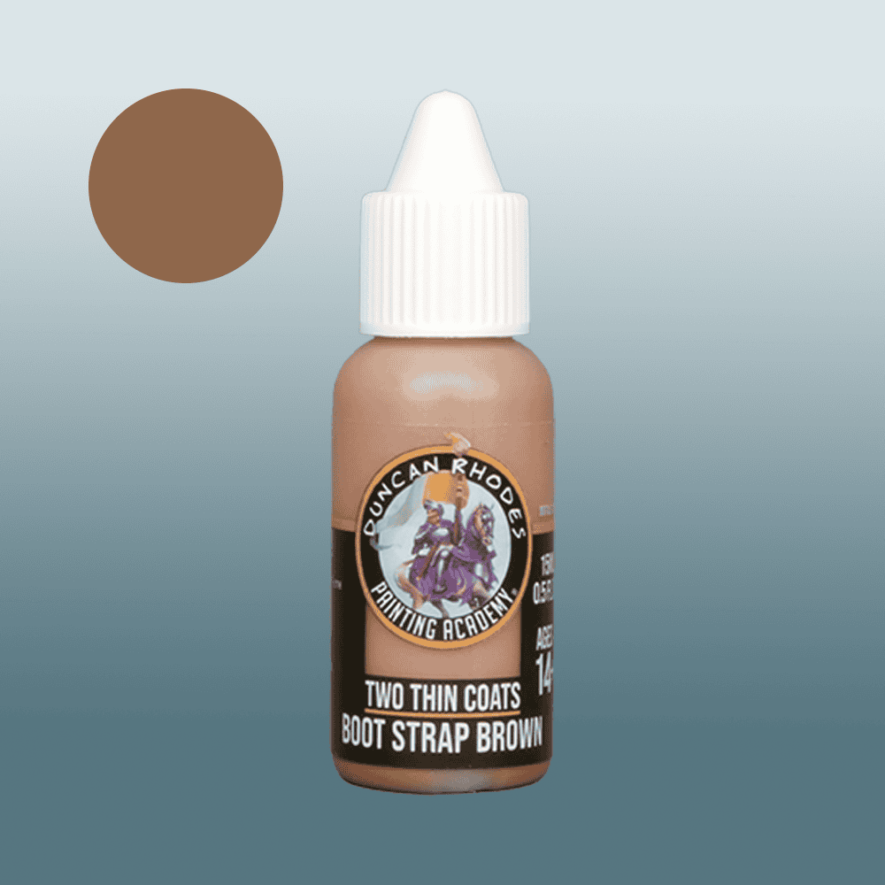 Boot Strap Brown - two Thin Coats