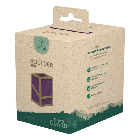 Return To Earth Boulder Deck Case 133+ Standard Size Ultimate Guard - Purple